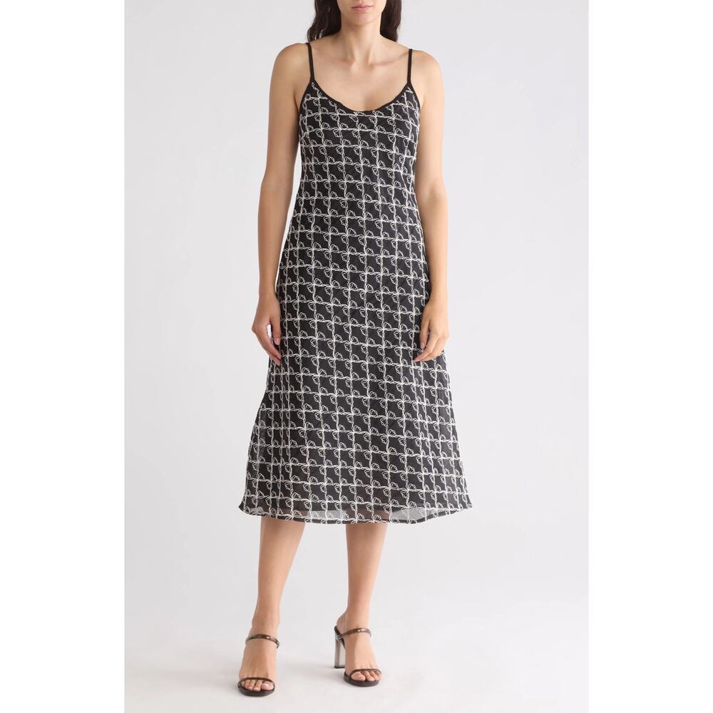 New Lisa Says Gah! Bow Slip Midi Dress Size M/L